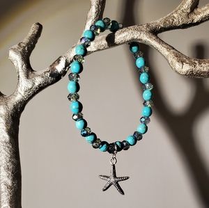 Turquoise beaded bracelet
